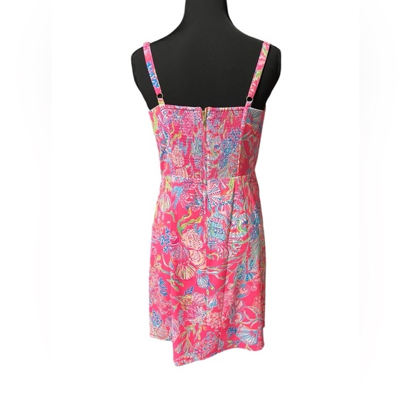 Lily Pulitzer Floral Faux Wrap Sundress Size 6 - Picture 3 of 9